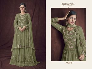 Royal export-ropa de fiesta de nuevo diseñador, sequnce pesado y bata de trabajo de papel de aluminio con nuevo color con fondo - Product Image 2