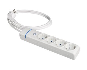 Base multi-attacco serie ION con 4 prese, cavo da 1,5 m e interruttore (Solera 8014PIL) - Product Image 1