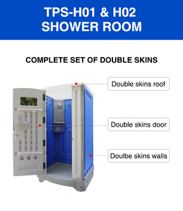 Carter Modern Durable Eco-Friendly Portable Outdoor Toilet Fan-Shape Door Shower Sandwich Panel Frame Box-type <b>Sliding</b> Door - Product Image 6