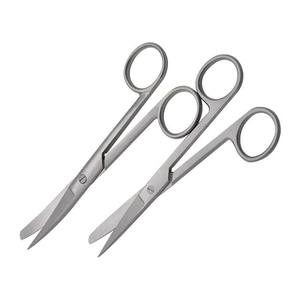 Tijeras quirúrgicas de acero inoxidable, puntas afiladas, curvadas y rectas, para cabeza redonda - Product Image 4