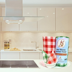 El rollo de toallas de cocina súper grueso absorbe más suciedad líquida y dura más, perfecto para tareas domésticas y de limpieza profesional - Product Image 2