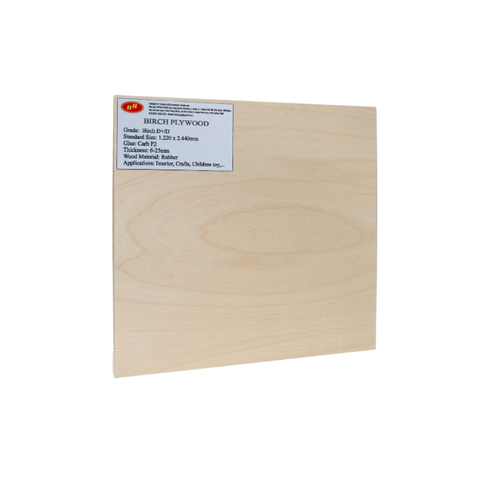 Birch Veneer 9-12-15-18-21mm High-Strength Pine/Acacia Core Plywood E0 Water Resistant for Indoor Furniture/Construction A2