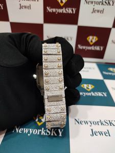 Tous les jours Bling Style Party Wear Moissanite Montre 40MM De Marque Hip Hop Glacé Moissanite Diamant Montre-Bracelet Pour Hommes - Product Image 5