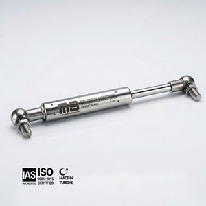 Vérin à gaz industriel de 45 cm pour hayon, cylindre de levage de 17 pouces, support de levage en acier inoxydable AISI316L, piston de 200 mm de course, charge de 1250 N - Product Image 1