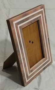 Cadre photo en résine de luxe incrusté, artisanal, artistique, décoration de bureau et cadeau |   Artisanat au design unique - Product Image 4