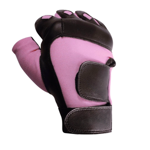 Guantes Deportivos de Alta Calidad para Gimnasio, Medios Dedos, Transpirables, de Cuero y Neopreno, para Entrenamiento, Levantamiento de Pesas, con Soporte para Muñeca - Product Image 5