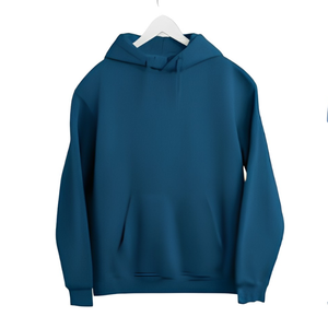 Sweat à capuche d'hiver surdimensionné personnalisé imprimé avec poche, en coton/fibre de bambou, idéal pour broderie et logo 3D, style streetwear - Product Image 1