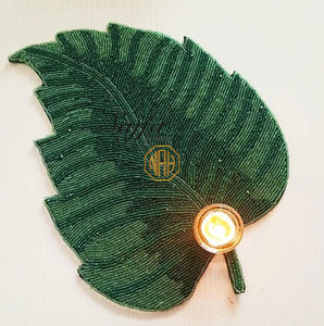 Beaded Anti-Slip Luxury <b>Placemats</b> Unique Design Cotton <b>Linen</b> Table Banquets Wedding Handmade Exporter Factory Direct Bulk - Product Image 5