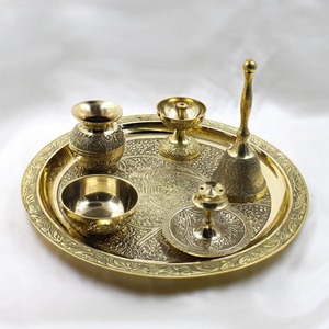 Premium Gold Polished Brass Bakhoor Incense Burner Decorative <b>Bowl</b> <b>Set</b> With Antler Branch Stand Home Decor Oud Burner - Product Image 6