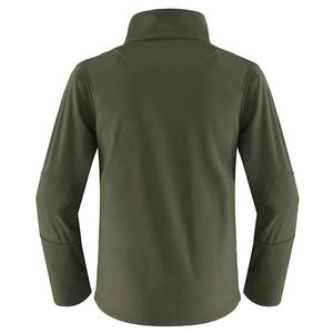 Chaqueta Softshell para Hombre con Capucha, Transpirable, de Color Liso, Forrada de Felpa, con Diseño de Logotipo Personalizado OEM - Product Image 2