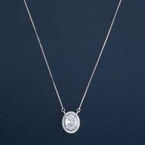 Collier en argent 92,5 avec zircon pour occasions spéciales 182944 - Product Image 3