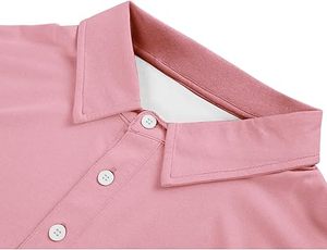 T-shirt à manches courtes en polyester pour homme, à carreaux, en coton mercerisé écologique, luxe léger, longueur courte - Product Image 2