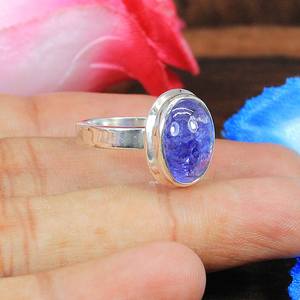 แหวนเงินสเตอร์ลิง92.5อัญมณีแทนซาไนต์ธรรมชาติชุบโรเดียมแพลทินัมเครื่องประดับแฟชั่นชั้นดีได้รับการรับรองจากร้าน IGI - Product Image 2