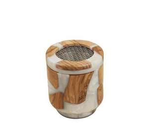 Quemador de Incienso de Madera y Resina Personalizable con Diseño de Ángel Amor Budista, Hecho a Mano, con Tapa, Elegante Porta Incienso Modelo ME-IB-05 - Product Image 4