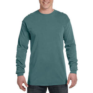 Conception personnalisée 260 GSM tricoté tissu de base coton Flecce manches longues Slim Fit Sweatshirt - Product Image 1