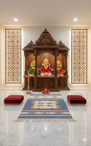 Alfombra Moderna Personalizable de Felpa Floral de Algodón - Lavable con Reverso Antideslizante para el Hogar, Ejercicio, Viajes y Picnic - Product Image 2