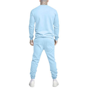 Chándal Informal de Algodón 100% con Capucha y Logotipo Bordado Personalizado con Pedrería para Hombre, Lavado Ácido, con Patrón Sólido para la Temporada de Invierno - Product Image 2