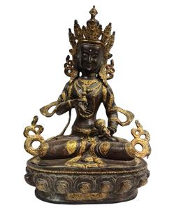 Art Handcrafted <b>Statue</b> Brass Engraving Rudra Gems <b>Gold</b> Tara Nepal & Collectible India Religious SCULPTURE Buddhism Art Figurine - Product Image 5