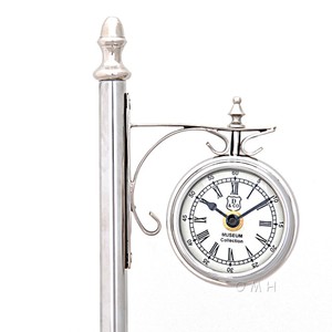 Horloge de poteau de lampadaire en laiton et aluminium, affichage décoratif unilatéral, design côtier, légère, modèle artisanal ancien et moderne pour table - Product Image 5