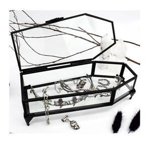 Joyero de cristal biselado de diseño vintage antiguo bellamente hecho a mano de latón de alta calidad y vidrio biselado para exportación - Product Image 4