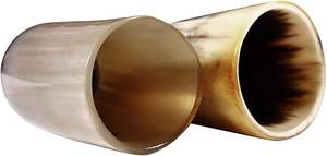 Verre à boire en verre soufflé à la main de qualité supérieure avec un design unique en forme de corne pour un usage domestique et en bar au prix le plus bas - Product Image 3