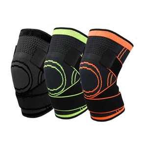 3D Nylon spandex élastique tricot compression genouillère stabilisateurs respirant et réglable genouillère - Product Image 5