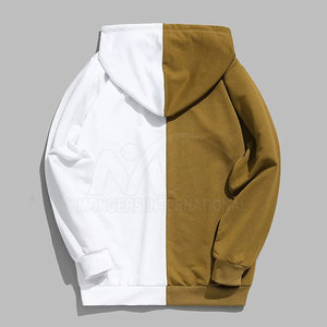 Pull à capuche décontracté en coton mélangé de haute qualité pour hommes Streetwear d'hiver Vêtements de mode à motif solide personnalisés en gros - Product Image 2