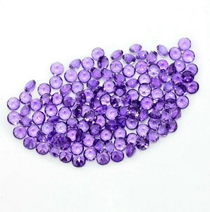 พลอยอเมทิสต์แอฟริกาธรรมชาติแบบ100% เจียระไนแบบเหลี่ยมเพชรพลอยหลวมสีราคาถูก - Product Image 5