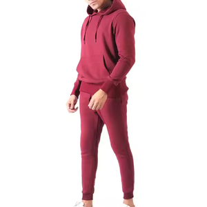 Survêtement surdimensionné unisexe 100% coton, avec fermeture éclair, confortable, chaud, détente, vêtements actifs, cordon de serrage, logo OEM personnalisé, hiver parfait - Product Image 4