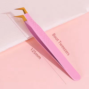 Ensemble de pinces professionnelles pour artiste des cils, résistantes à la rouille, poignée antidérapante pour un travail de précision des cils - Product Image 1