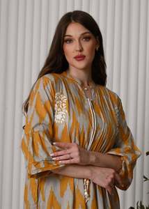 Long Puff Sleeves Ukrainian Flower Traditional Indian Embroidered <b>Dress</b> for <b>Women</b> 2025 Cotton Summer New Design <b>Dress</b> Embroidery - Product Image 4