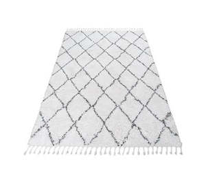 Tapis moderne en coton tissé Impressions géométriques douces à tissage plat aux tons neutres pour les intérieurs urbains New Age Disponible en gros - Product Image 2