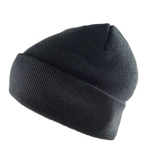 2025 nuevo gorro cálido de invierno logotipo bordado personalizado Jacquard acrílico Color sólido algodón en blanco gorro de punto liso para mujeres y hombres - Product Image 5