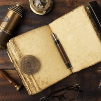 Journal en cuir vintage fait main, carnet de voyage rétro avec clé, carnet de notes exclusif à couverture souple, cadeau idéal pour les amateurs de peinture à l'aquarelle
