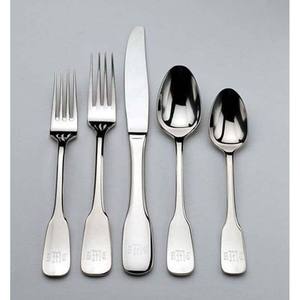 Juego de cubiertos de acero inoxidable chapado en oro de alta calidad, juego de cubiertos reales de aspecto moderno único para el hogar y la boda - Product Image 2