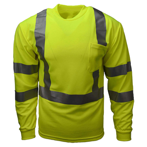 T-shirt haute visibilité réfléchissant pour les travailleurs du bâtiment avec bande réfléchissante conforme à la norme ANSI et impression de logo personnalisée - Product Image 6