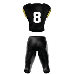 Uniforme de football américain de haute qualité avec des designs personnalisés, respirant, compatible avec la saison estivale, uniforme imprimé par sublimation - Product Image 3