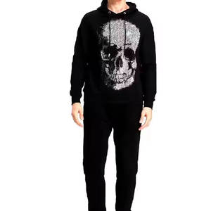 เสื้อฮู้ดผู้ชายประดับเพชรเทียม รุ่นใหม่มาแรง ขายดี น้ำหนักเบา ใส่สบาย - Product Image 3