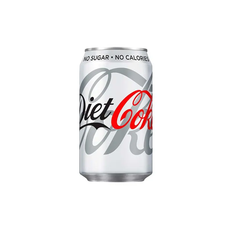 Lattina originale e Coca Cola in bottiglia/Coca Cola dietetica