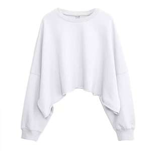 Sweat-shirt à capuche court imprimé pour femmes, en molleton bouclette épais, style américain décontracté, pour l'automne et l'hiver - Product Image 2