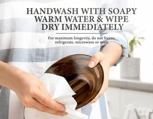 Acacia Salad Bowl and <b>Serving</b> Utensil Set - Large Wooden Salad Bowl with <b>Serving</b> <b>Spoon</b> and Fork - Product Image 4