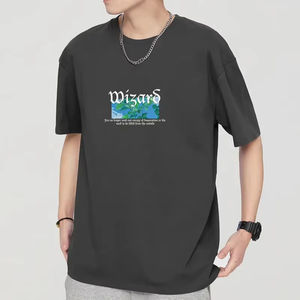 T-shirts d'été à manches courtes pour hommes, rouge, noir, design de la ligne 100% Stock, vêtements en vrac, mélange de vêtements en balle, vêtements d'occasion - Product Image 1