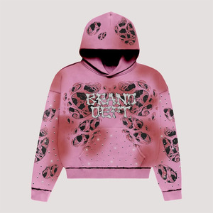 Nouveau style de sweat à capuche surdimensionné en détresse 100% coton pour hommes livraison rapide logo personnalisé propre vente en gros - Product Image 6