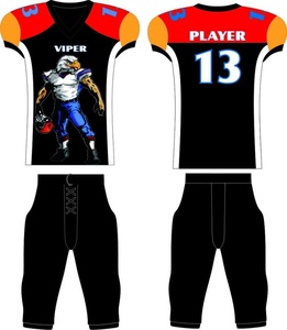 Nuevo Uniforme Profesional de Fútbol Americano, Talla Personalizada, Transpirable, Talla Grande, Diseño Impreso, 100% Poliéster - Product Image 4