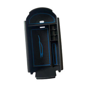 Pour <span class=keywords><strong>Toyota</strong></span> C-HR <span class=keywords><strong>CHR</strong></span> 2017-2020 2021 plastique <span class=keywords><strong>bleu</strong></span> accoudoir Central boîte de rangement boîte à gants intérieur rangement voiture style accessoires - Product Image 3