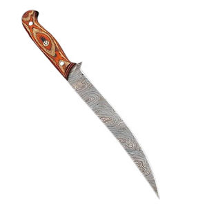 Cuchillos de Filetear de Acero de Damasco de Alta Calidad, Mango de Madera de Precisión para Chef, Aptos para Lavavajillas - Product Image 3