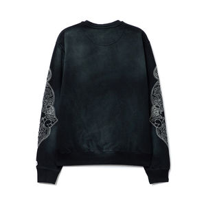 Sweat-shirt en molleton à col rond uni pour homme, fabrication OEM, manches longues, haute qualité, logo personnalisé - Product Image 2