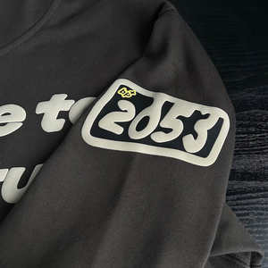 Sudaderas con capucha de hombre de calidad superior peso pesado logotipo personalizado Puff estampado americano 100% algodón 430G Fleece Streetwear - Product Image 3