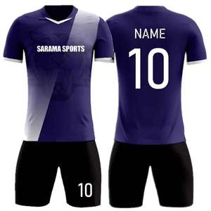 Uniforme de Fútbol Masculino de Alta Calidad, Jersey Antiarrugas de Última Tendencia, Totalmente Personalizable, Venta Directa de Fábrica - Product Image 1