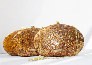 Pochette de soirée moderne en résine époxy faite à la main, écologique, imperméable, élégante, sac de fête de mariage pour femmes - Product Image 3